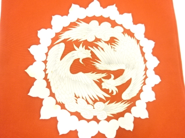 JAPANESE KIMONO / ANTIQUE NAGOYA OBI / SHIOZE / PHOENIX